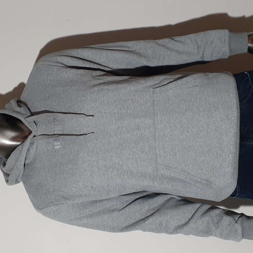 NWT Puma Long Sleeve Pullover Hoodie - Medium- Lt Gray